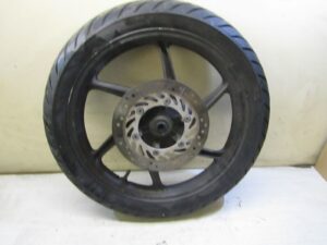 jante roue avant AVEC DISQUE  HONDA CBF 125 2009-2014 pneu ok usure 30%  | eBay