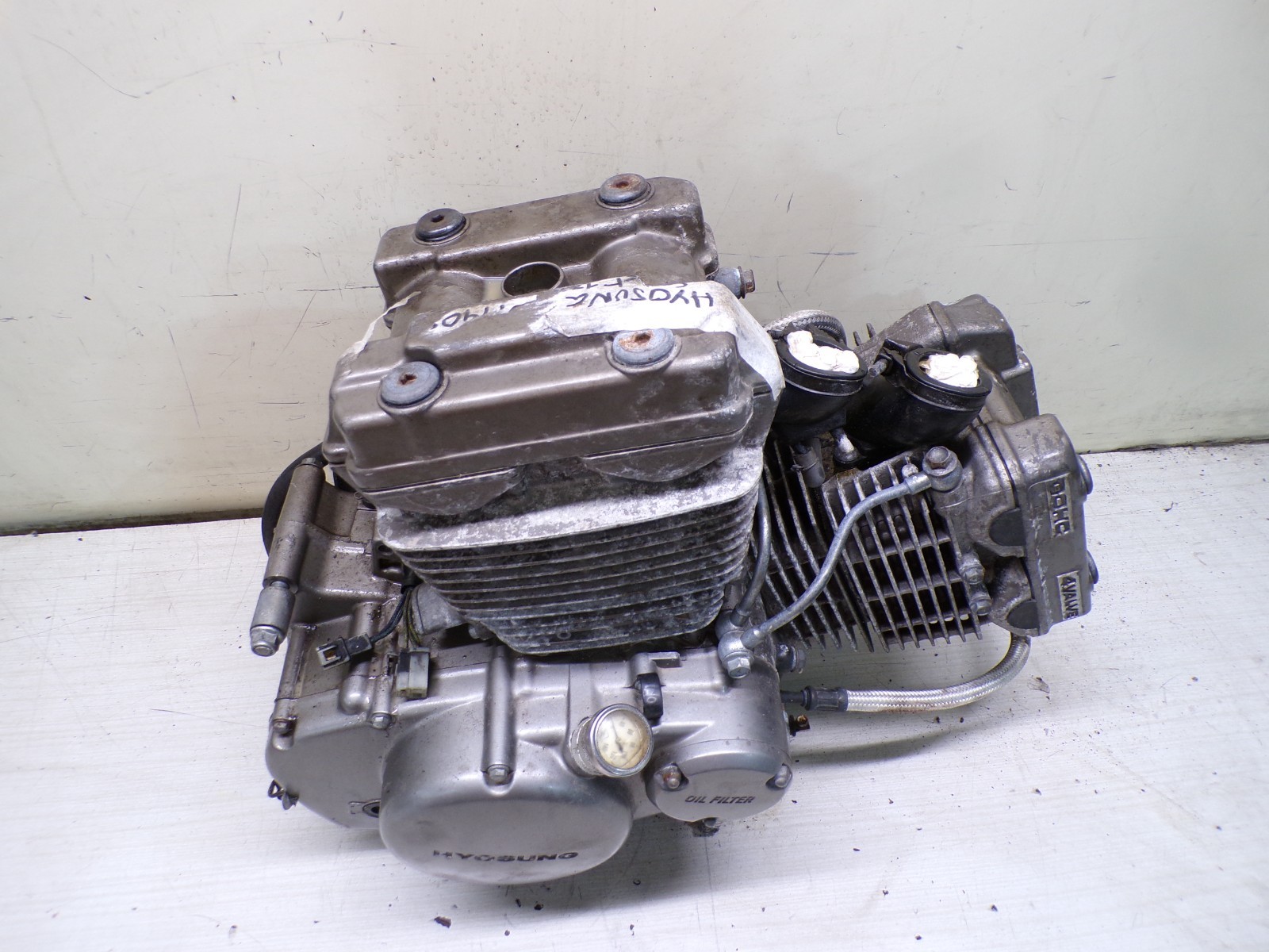 moteur hyosung comet 125 2004 2008 modele a car13800 km sans pipe ni alternateur | – Image 3